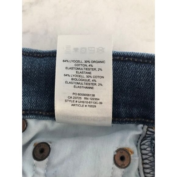 ARITZIA DENIM FORUM Nico Mid Rise Skinny Crop Jeans Size 23 Best Asset Raw Hem - Picture 9 of 9